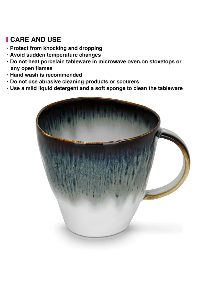 Fissman  2pc Mug 370ml Galactica Series, Coffee/Tea Cup, Perfect for Coffee Lover for Latte, Cappuccino, Hot Choco  | Best Price UAE
