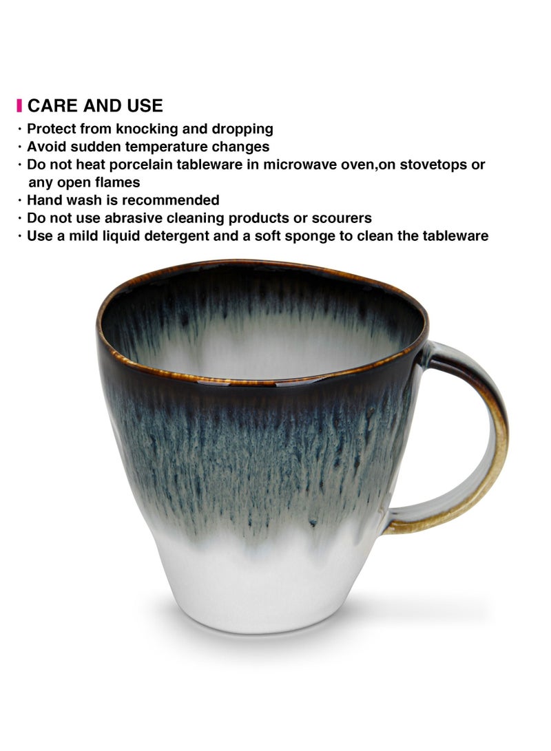 Fissman كوبين من سلسلة جالاكتيكا، سعة 370 مل، كوب قهوة/شاي، مثالي لمحبي القهوة مع اللاتيه والكابتشينو والشوكولاتة الساخنة - Image 5