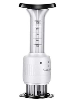Meat Tenderizer, Stainless Steel Seasoning Marinade Injector, Sauces Injector, Meat Marinade Injector, Needle Injector, Steaks Flavor Syringe, BBQ Baking Tool