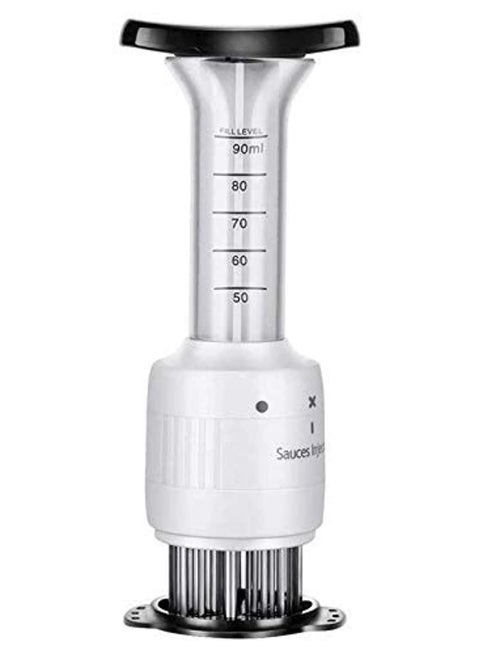 Meat Tenderizer, Stainless Steel Seasoning Marinade Injector, Sauces Injector, Meat Marinade Injector, Needle Injector, Steaks Flavor Syringe, BBQ Baking Tool