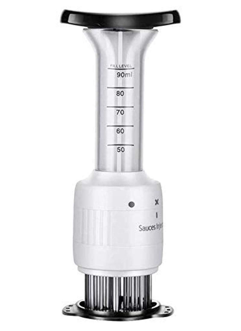 SYOSI - Meat Tenderizer, Stainless Steel Seasoning Marinade Injector, Sauces Injector, Meat Marinade Injector, Needle Injector, Steaks Flavor Syringe, BBQ Baking Tool - Image 1
