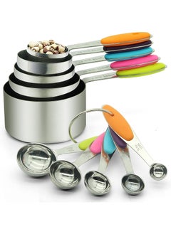 SKY-TOUCH 10Piece Measuring Cup And Spoon Set Multicolour  - Image 1