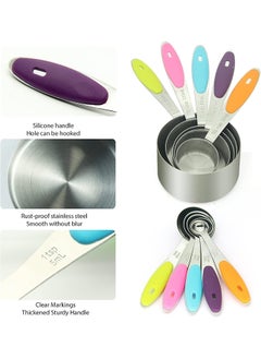 SKY-TOUCH 10Piece Measuring Cup And Spoon Set Multicolour  - Image 4