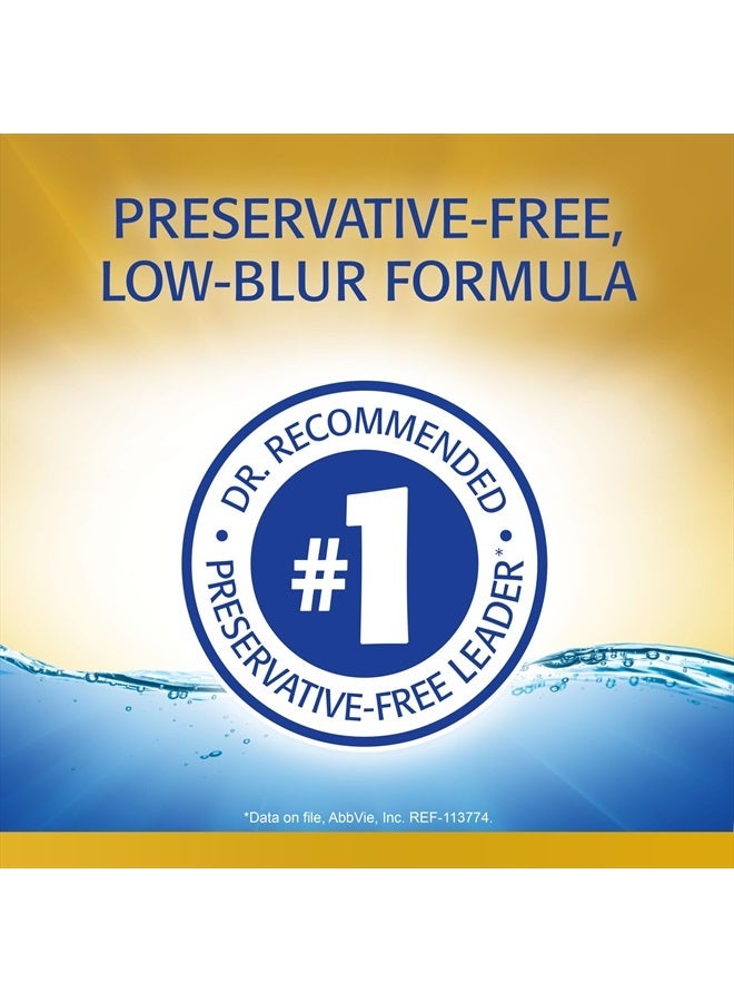 REFRESH قطرات العين المرطبة Optive MEGA-3، دموع اصطناعية خالية من المواد الحافظة، 0.01 أونصة سائلة، 0.4 مل، 30 عبوة للاستخدام مرة واحدة - Image 5