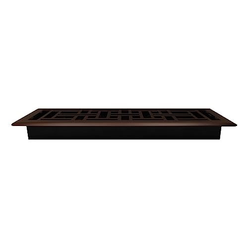 Decor Grates AJH414-RB Oriental Floor Register, 4x14 Inches, Rubbed Bronze Finish - Image 5