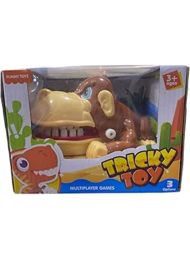 لعبة طبيب الأسنان على شكل قرد كبير وممتع، لعبة قرد مضحكة ومبتكرة، هدية للأطفال تضيء