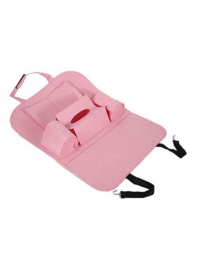 NIBEMINENT Vehicle Seat Back Hanging Bag Multi Pocket Holder - Pink