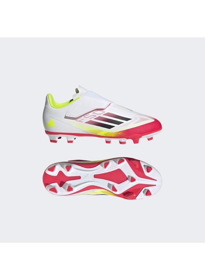 Adidas F50 نادي VEL FG/MG FTWWHT/CBLACK/SYELLO - Image 2