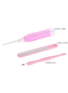 Thoraya 3pcs / Set Baby Children Adult Care Kit LED Flashlight Earpick + Nail File + Dead Skin Remover  - Image 3