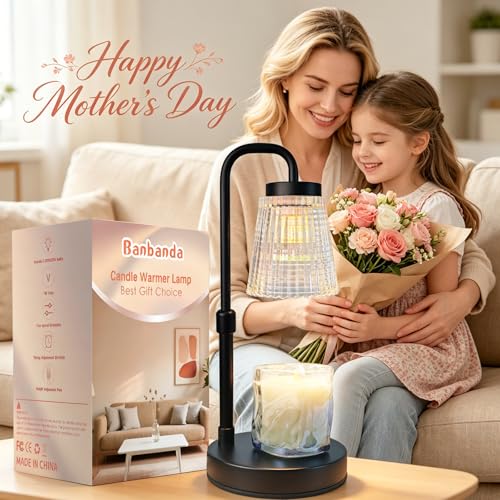 Banbanda Candle Warmer Lamp with Timer: Mothers Day Gifts, Birthday Gifts for Women, House Warming Gifts New Home Decor – Height Adjustable Candle Lamp - with 2 Bulbs - Image 2