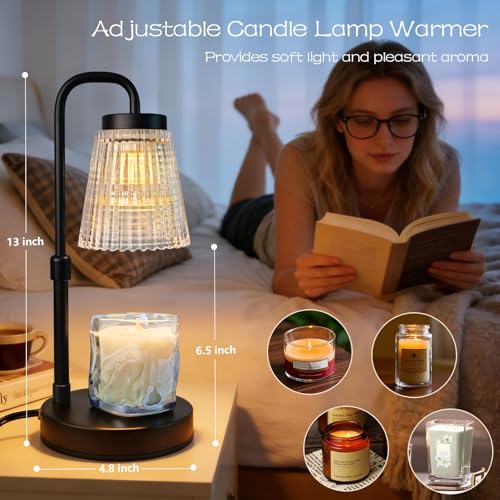 Banbanda Candle Warmer Lamp with Timer: Mothers Day Gifts, Birthday Gifts for Women, House Warming Gifts New Home Decor – Height Adjustable Candle Lamp - with 2 Bulbs - Image 3