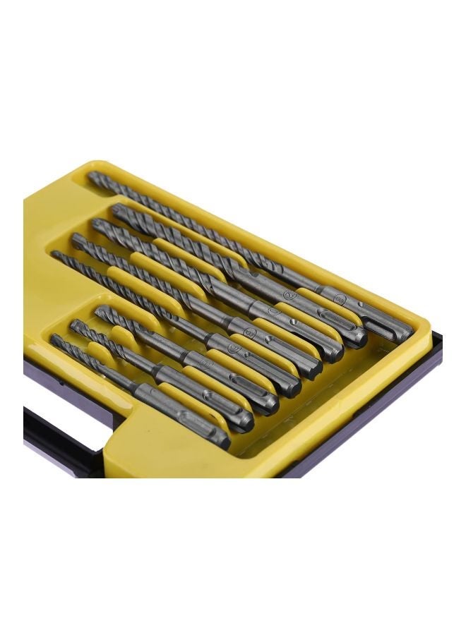 NIBEMINENT 8-Piece Electric Hammer Shank Drill Bit Set Silver - Image 5