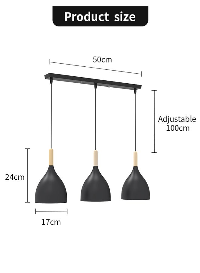 APEX Mid Century Chandelier Modern Ceiling Lighting Adjustable Industrial Mount Pendant Light Fixture For Kitchen Living Dining Room Bedroom Foyer - Image 5