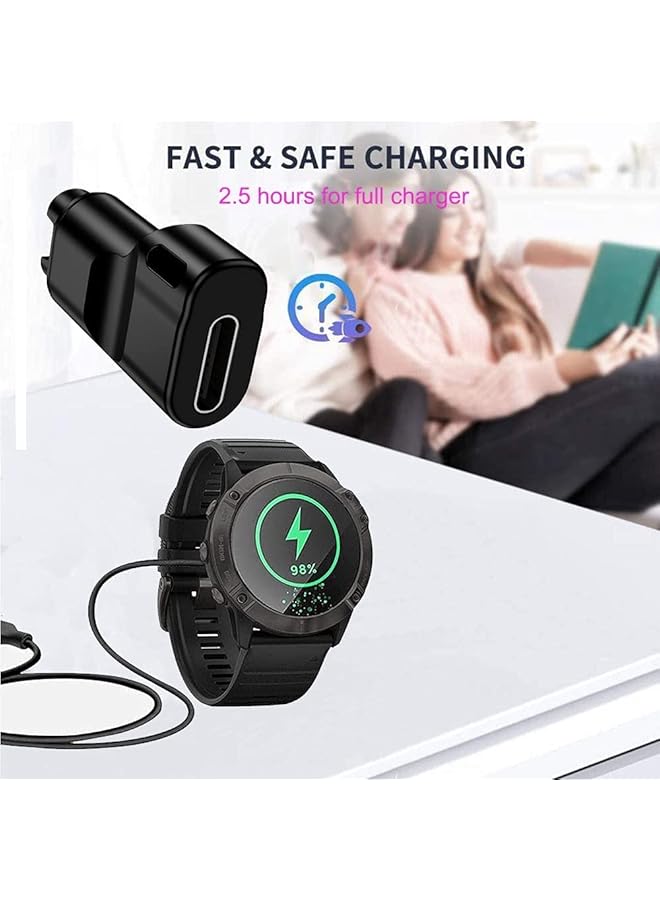 erorex Watch Charger To C Adapter Sports Watch Adapter Adapter For Garmin Fenix 6 6S 6X Pro 5 5S 5X Plus And For Forerunner 745 935 945 45 45S 245 Etc. - Image 1