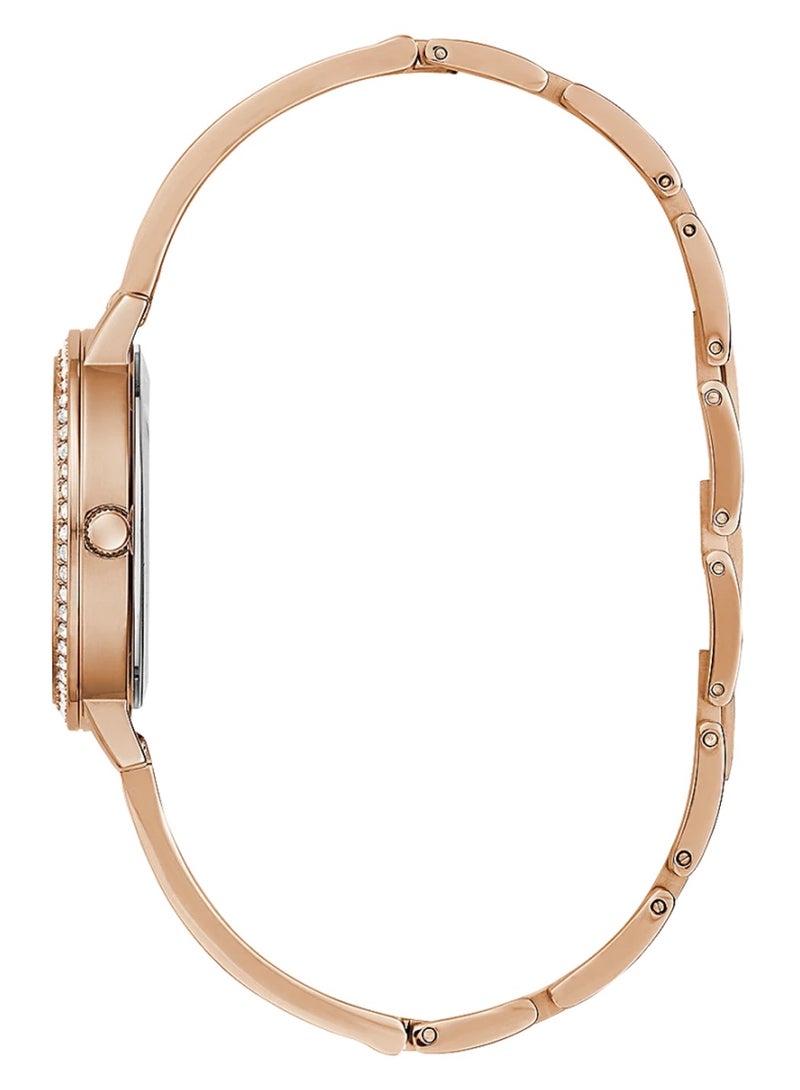 GUESS Tri Luxe Women's Rose Gold Tone Case Rose Gold Tone Stainless Steel Watch - GW0474L3 - Image 2