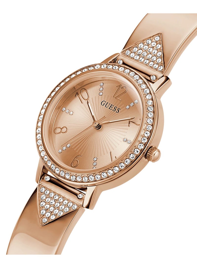 GUESS Tri Luxe Women's Rose Gold Tone Case Rose Gold Tone Stainless Steel Watch - GW0474L3 - Image 4