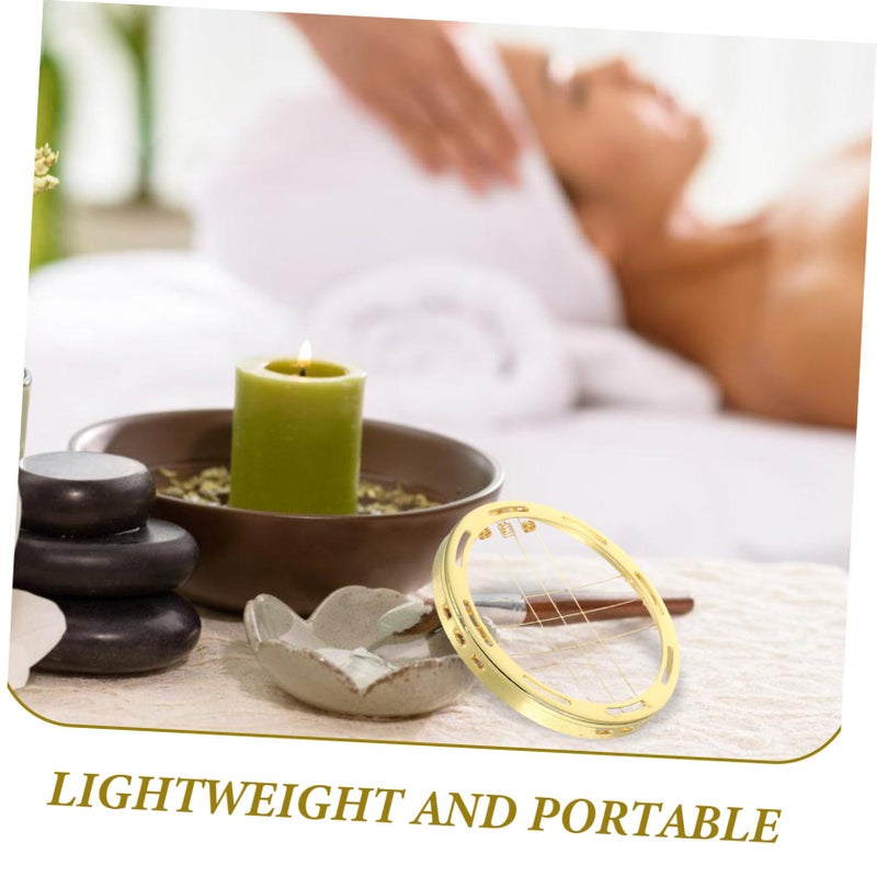 Golden Incense Burner Tray Holder For Sticks Cones And Charcoal Aromatherapy Home Fragrance - Image 4