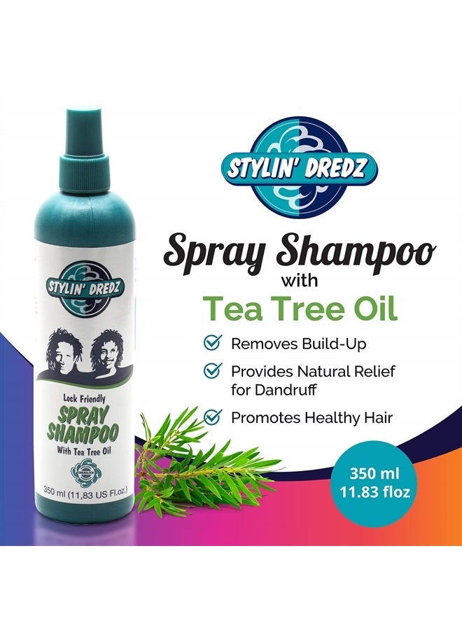 Stylin Dredz شامبو بخاخ - شامبو دريدلوك - خالي من الرواسب مع زيت شجرة الشاي - 350 مل عبوة من 2 - Image 3