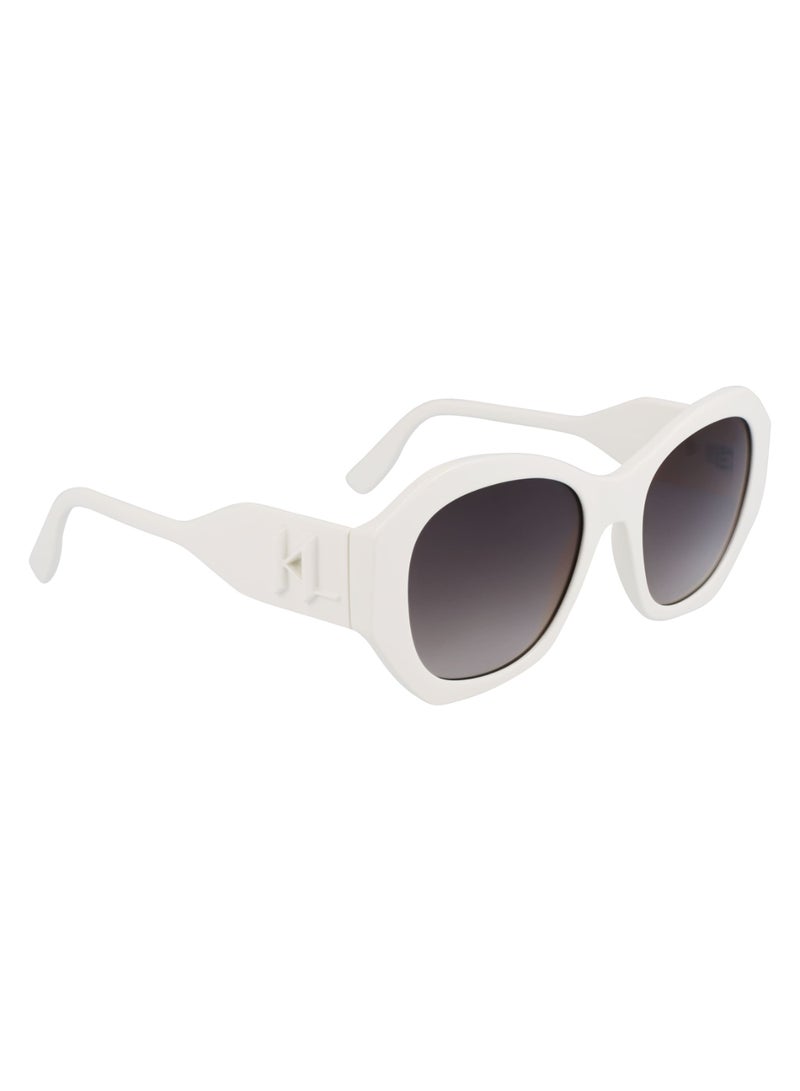Karl Lagerfeld FULL RIM REC INJ-RPET INJECTED KARL LAGERFELD SUNS KL6146S 5420 (105) WHITE - Image 3
