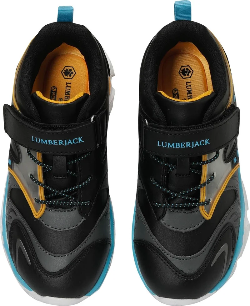 LUMBERJACK Albena 4Pr Black Boys Sneakers