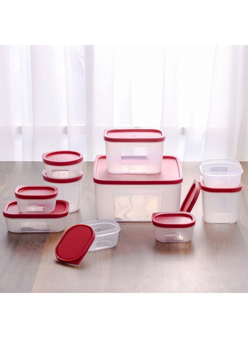 DANUBE HOME Kitchen Essentials 10-Piece Food Storage Container Set - Durable Jars for Pantry, Spice, Coffee Storage, BPA-Free, Leak-Proof, Kitchen Organization Solution - Image 1