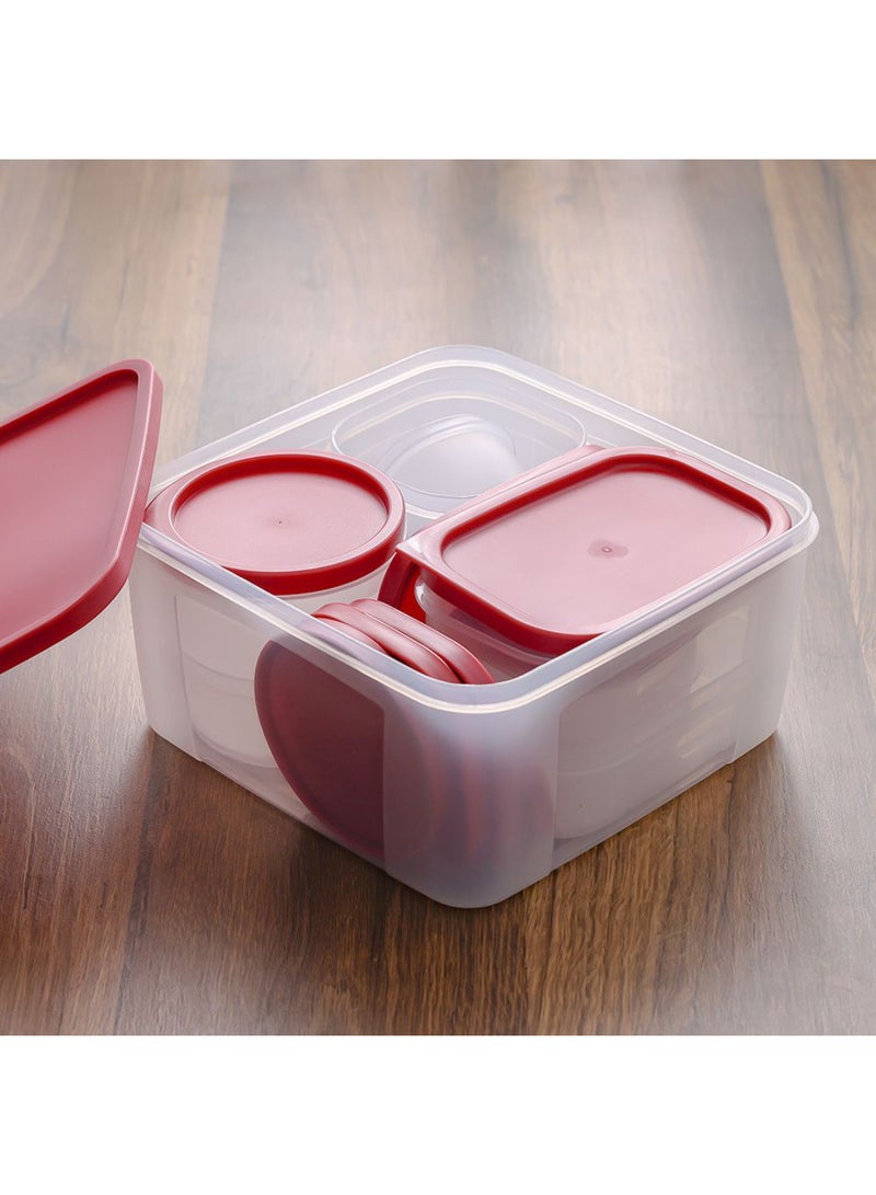 DANUBE HOME Kitchen Essentials 10-Piece Food Storage Container Set - Durable Jars for Pantry, Spice, Coffee Storage, BPA-Free, Leak-Proof, Kitchen Organization Solution - Image 2