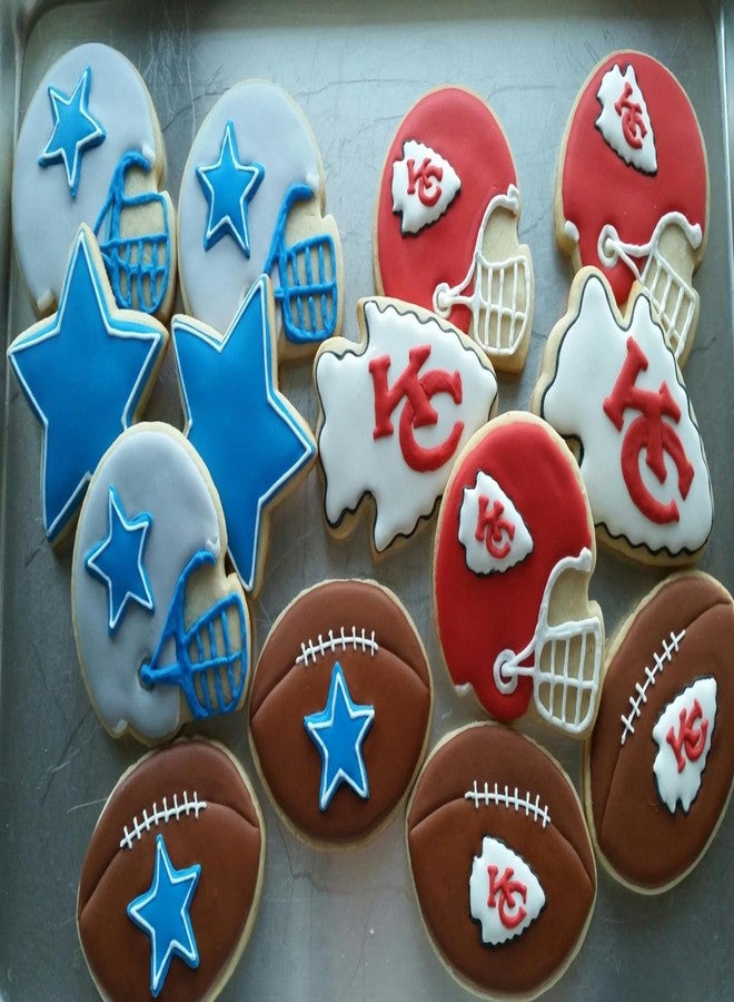 Maykito Football Cookie Cutters Set-5 Pieces-Stainless Steel Assorted Sizes - Image 2