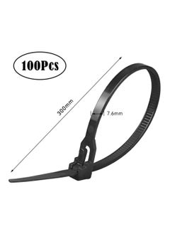 Oasisgalore 100PCS Reusable UV-Resistant Cable Ties for Cable Management and Gardening  - Image 2