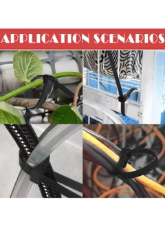 Oasisgalore 100PCS Reusable UV-Resistant Cable Ties for Cable Management and Gardening  - Image 4