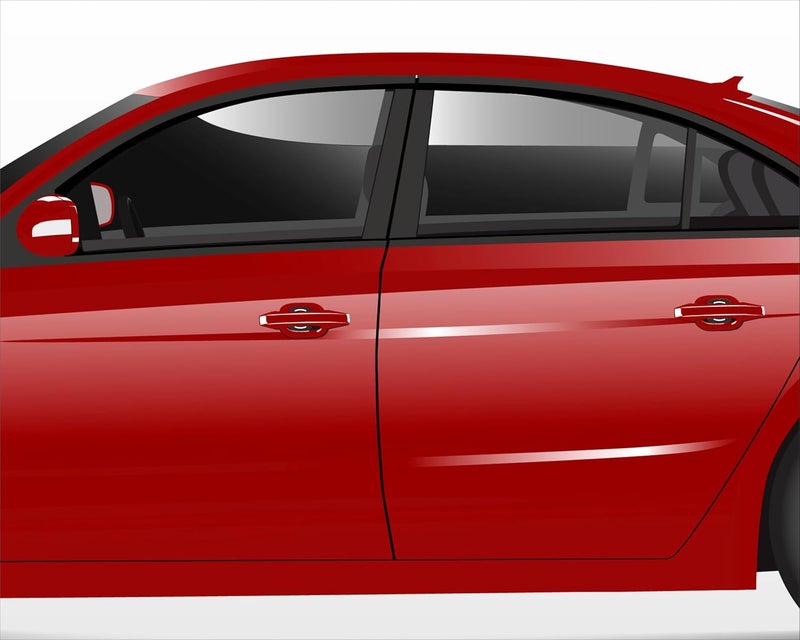 BIG FLAG BFRC 3D Carbon Fiber Car Door Handle Cup Scratch Guard with Reflector Sticker Universal for All Cars (Pack of 4) (3DREFVAR) (White) - Image 4