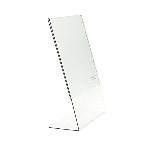 SOURCEONE.ORG Clear 8.5 X 11-Inches Acrylic Slant Back Sign Holder, Brochure Holder - Image 3