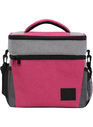 Adjustable Shoulder Strap Insulated Lunch Bag 8L Dual Zipper Wide Open Leakproof Cooler & Warmer Thermal Lunch Tote for Office Camping Hiking Outdoor Picnic and Beach Use - pzsku/ZB65DD0052683F1264C78Z/45/_/1693898550/0656feb9-9fc8-4fce-91de-d5fd2c7112ed