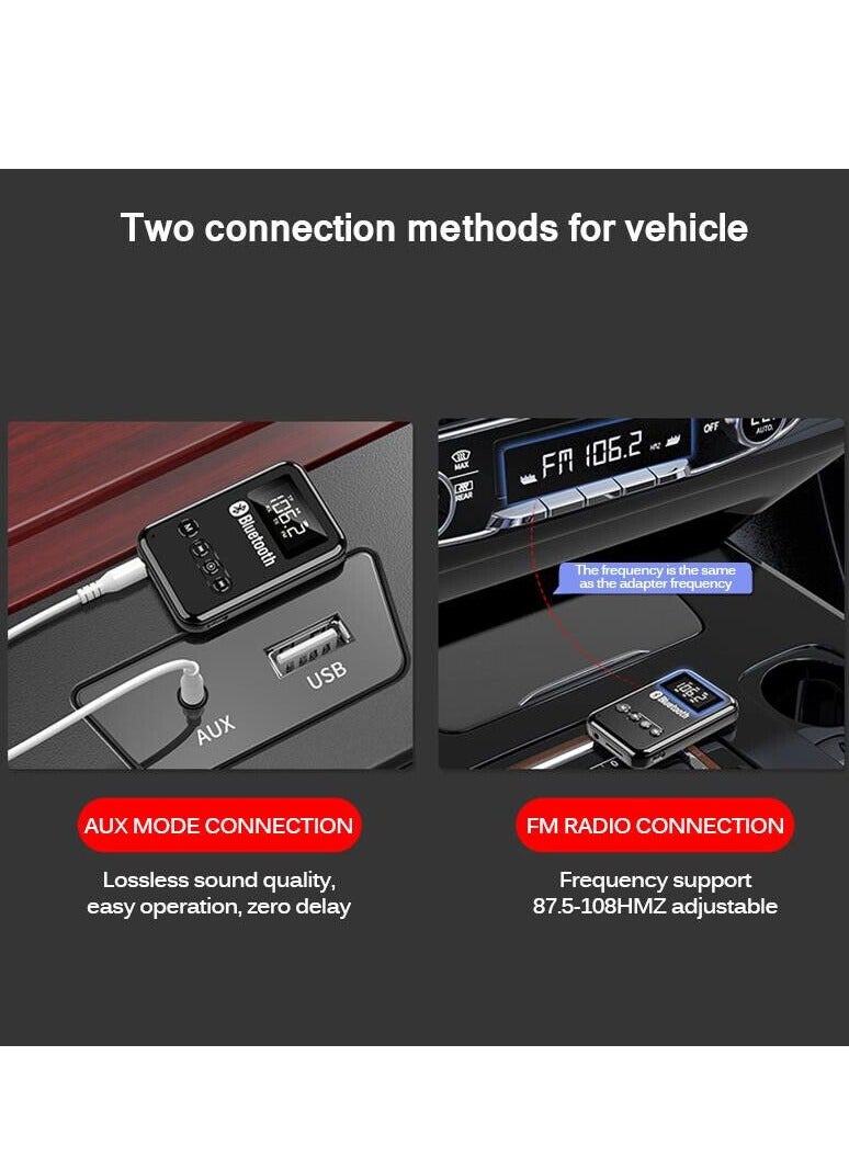 4 in 1 Wireless Bluetooth 5.0 Audio Transmitter Receiver Adapter For TV PC Car
