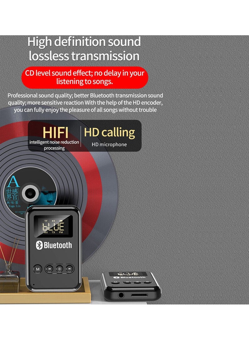 4 in 1 Wireless Bluetooth 5.0 Audio Transmitter Receiver Adapter For TV PC Car