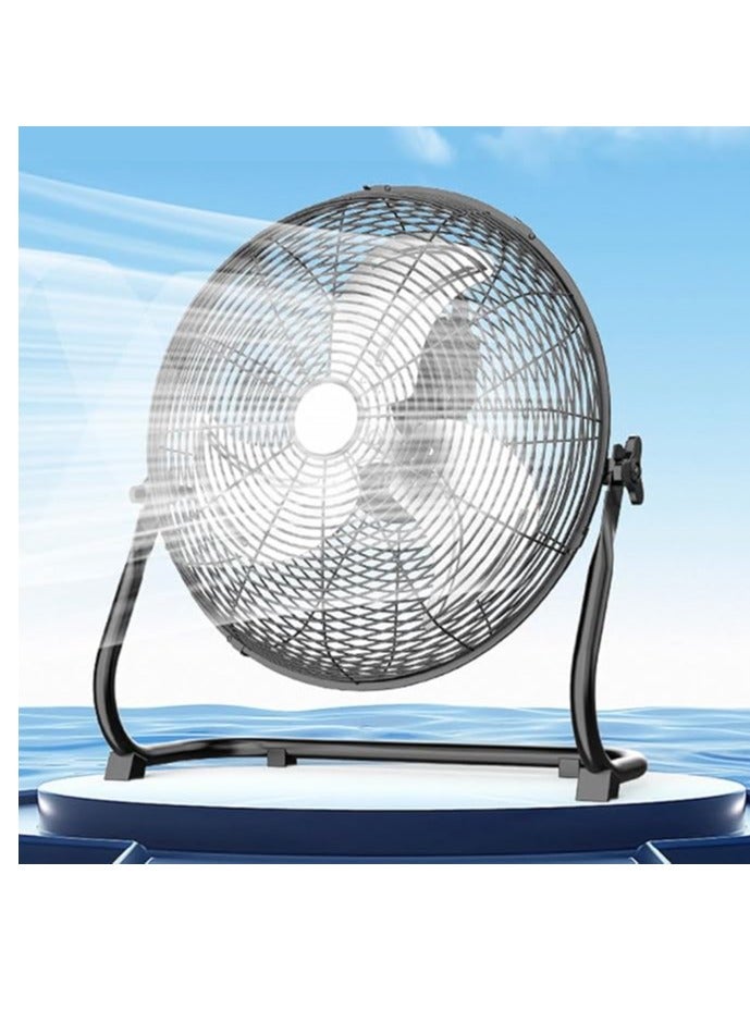 Shard Floor Fan Industrial Fan 16-Inch High-Velocity Pure Copper Motor with 4 Speeds 130 Degree Adjustable Tilt Ideal for Home or restaurant or Garage or Workshop  - Image 1