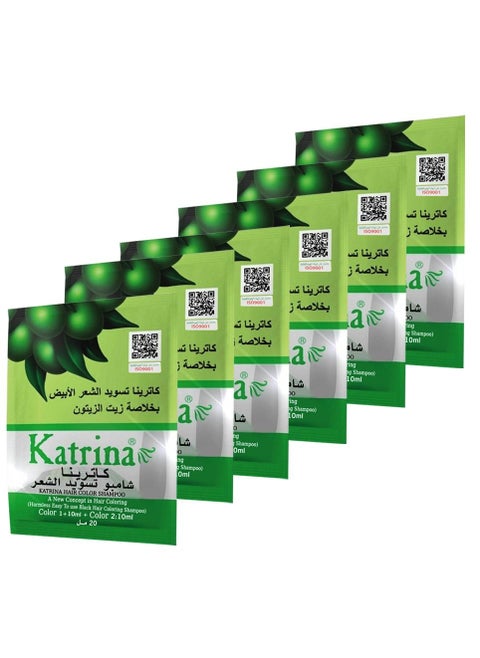 Hair Color Shampoo Pack OF 6*20ml