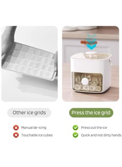 KASTWAVE Ice Cube Trays, with Lid and Bin, Square Ice Cube Maker, Easy Release, 48 Gride Ice Cube Mold, Small Pellet Ice Maker for Whiskey, Cocktails, Juice, Coffee and Homemade, Keep Drinks Chilled, White  - Image 5