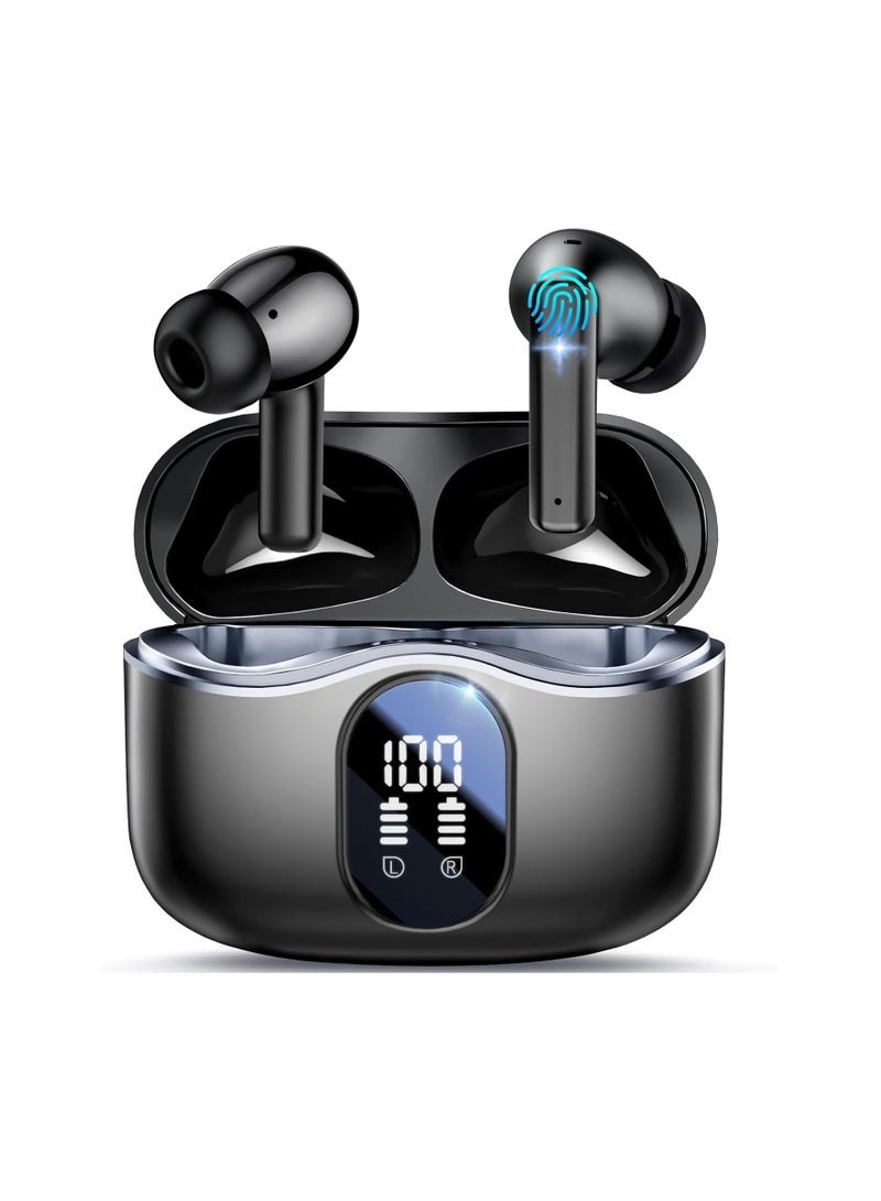 Garlo True Wireless Earbuds Bluetooth Earphones with Active Noise Cancellation Headphones Wireless 4 Mic Clear Calls in Ear Buds 40H Led Display, Multipoint Connect, Deep Bass Earbuds, ANC Waterproof - Image 1