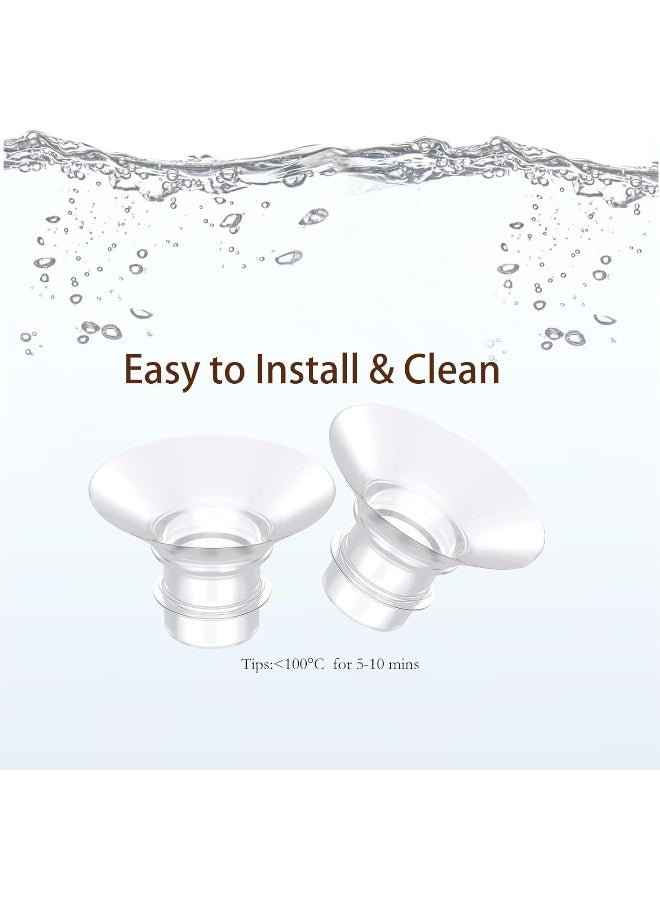 Hranio 21mm Flange Insert 6PC, Compatible with 21mm Flange Spectra/Flange Inserts for Spectra Flange 21mm/Momcozy Flange Inserts/Wearable Breast Pump Flange Insert/Medela Flange 21mm/Elvie/Willow/TSRETE - Image 5