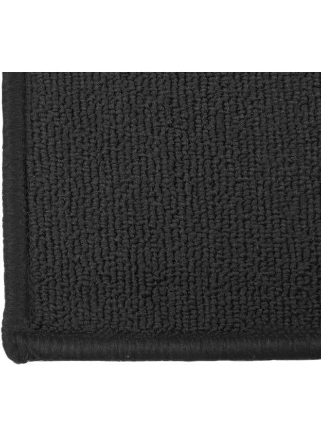 Ritz Solid Accent Rug 18 x 30 Stain Resistant Kitchen or Living Room Floor Mat Latex Backing Machine Washable Black - Image 3
