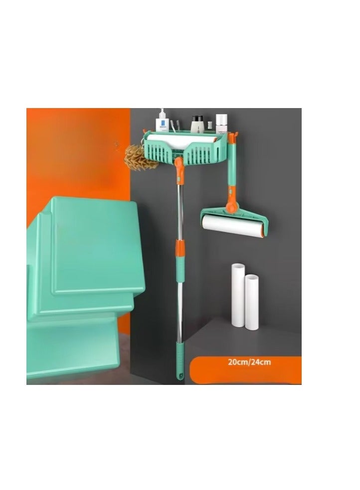 A.M Useful Co Extendable Lint Roller -Lint Roller for Pet Hair, Couch Lint Roller, Large Lint Roller, Lint Roller for Floor With Sticky Sheets, Two Stick With One Refill For Each Size And One Holder(Blue) - Image 1