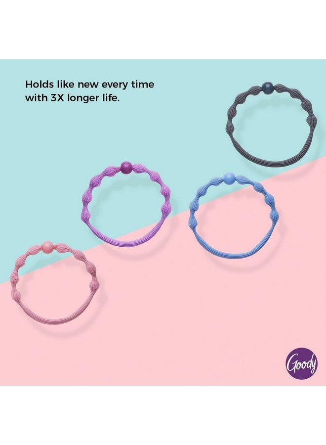 قودي  عصابات شعر GOODY Ouchless Forever Elastics، إكسسوارات شعر للرجال والنساء والأولاد والبنات لتصفيف الشعر بسهولة والحفاظ على ثباته، بدون ألم لأنواع الشعر الرقيق إلى المتوسط، متنوعة، 10 قطع - Image 3