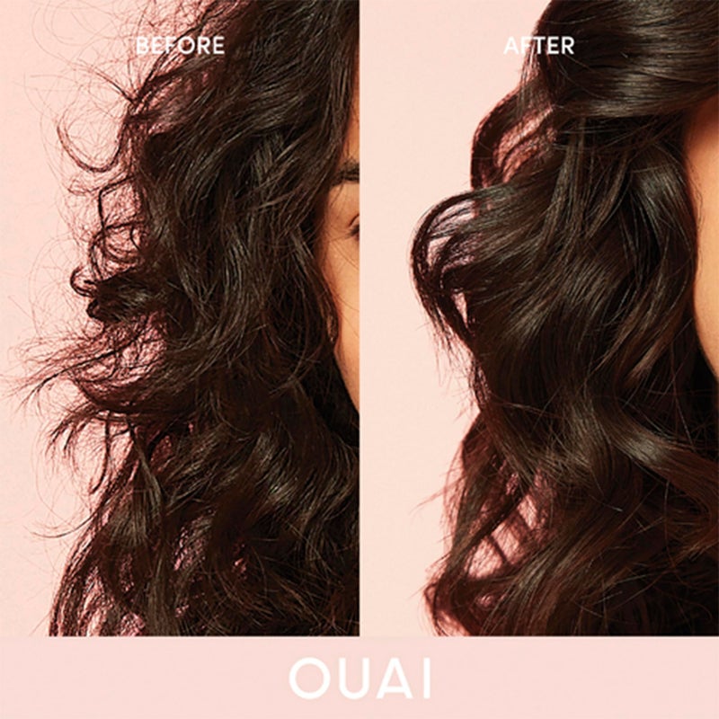 OUAI Anti Frizz Cream Travel Duo - Moisturizing Hair Cream with Frizz Control & Heat Protection - Provides Lasting Hydration with Jackfruit & Beetroot - Paraben & Sulfate Free (2 Count, 6 Oz/ 3 Oz) - Image 4