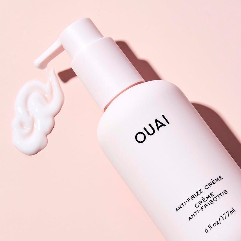 OUAI Anti Frizz Cream Travel Duo - Moisturizing Hair Cream with Frizz Control & Heat Protection - Provides Lasting Hydration with Jackfruit & Beetroot - Paraben & Sulfate Free (2 Count, 6 Oz/ 3 Oz) - Image 2