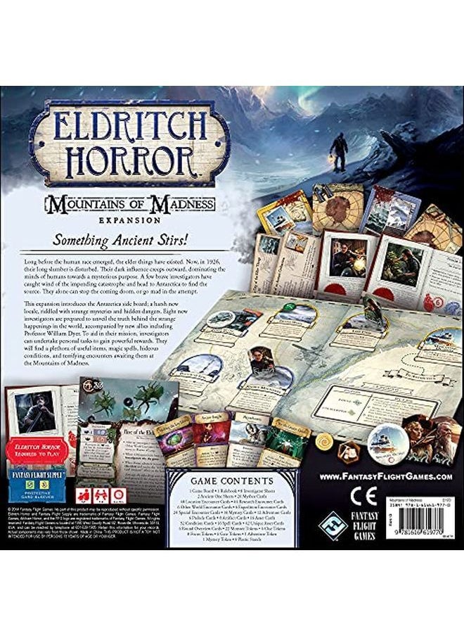 Fantasy Flight Games Eldritch Horror Mountains Of Madness Board Game Expansion ; Mystery Game ; Cooperative Board Game For Adults And Family ; Ages 14+ ; 18 Players ; Avg. Playtime 24 Hrs ; Made By  - Image 3