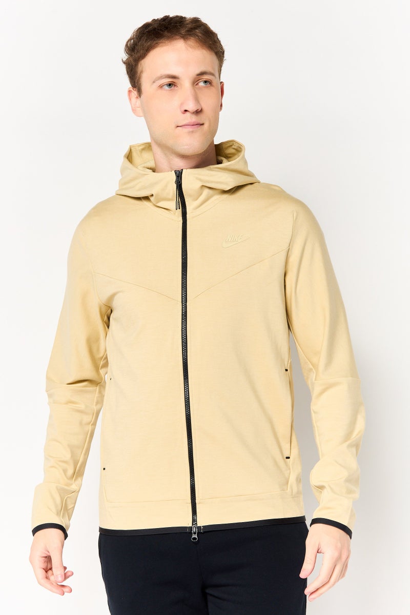 Nike Men Sportswear Fit Long Sleeve Outdoor Hoodie, Beige - Image 1