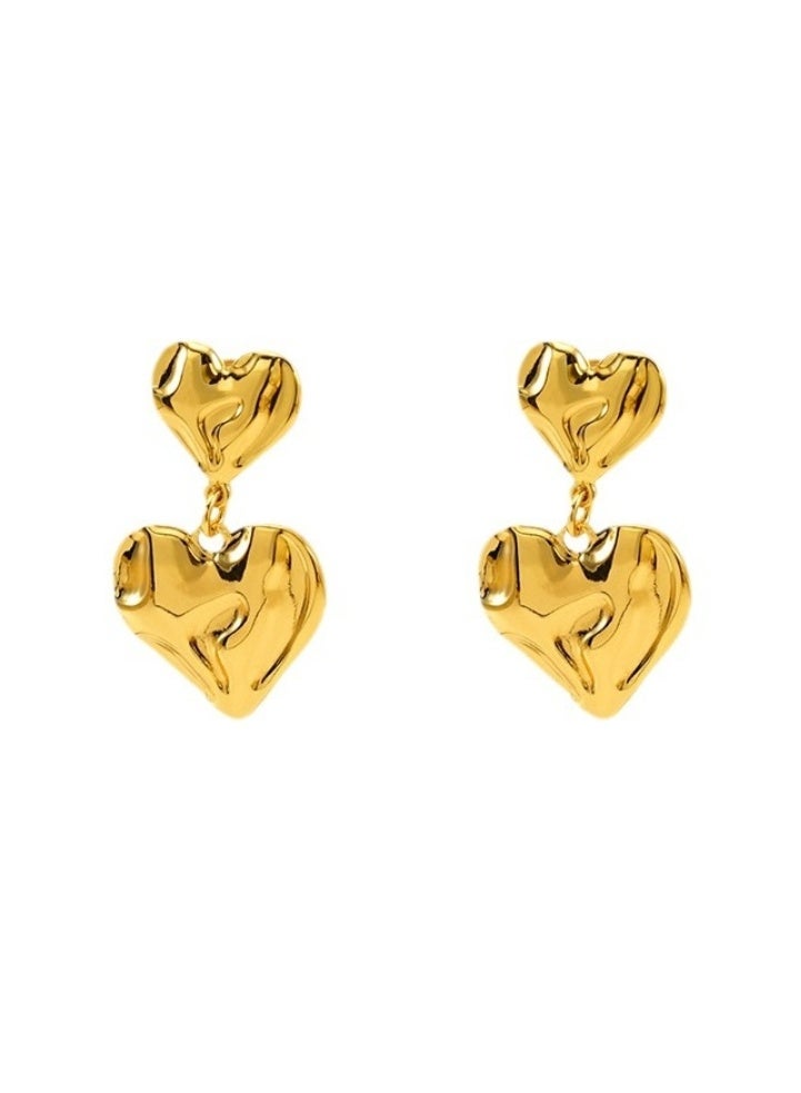 LATEEN 18K Gold Plated Women Earring Stainless Steel Earring For Women And Girls - Image 1