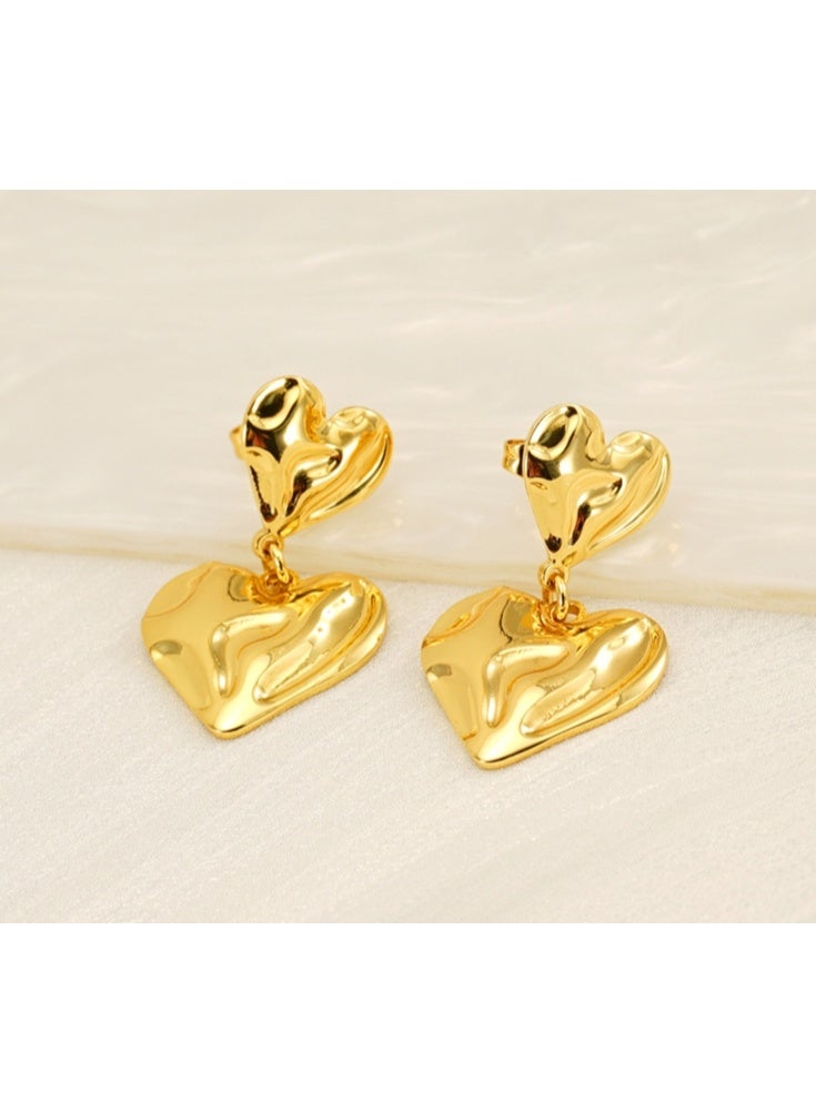 LATEEN 18K Gold Plated Women Earring Stainless Steel Earring For Women And Girls - Image 3