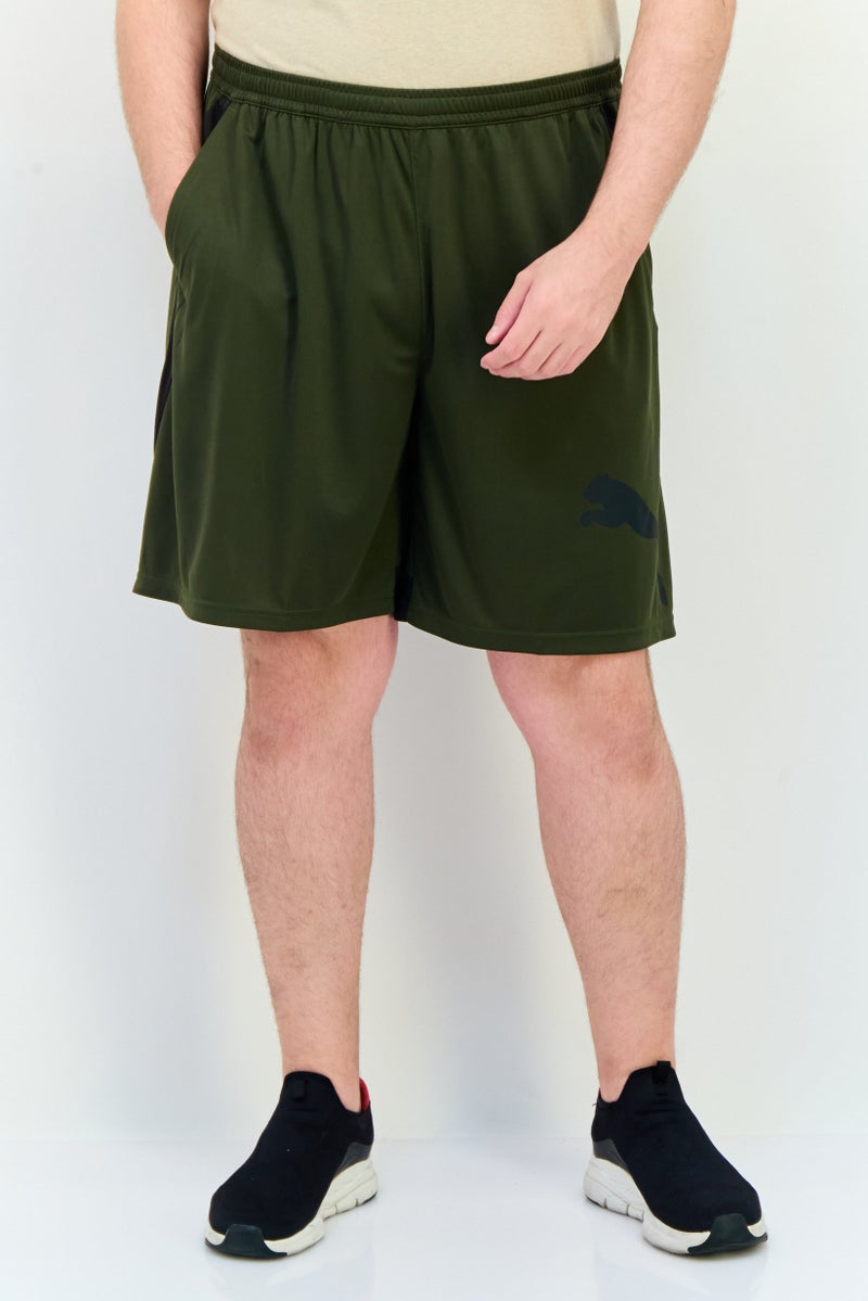 PUMA Men Sportswear Fit Training Shorts, Dark Olive - Image 1