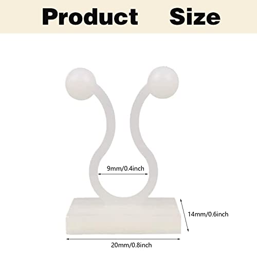Zibo Plant Climbing Wall Fixture Clips,100Pcs Plant Fixer Self-Adhesive Hook,Garden Vegetable Plant Support Binding Clip Invisible Wall Vines,Fixture Wall Sticky Hook Fixing Clip Vines Holder (B-100 Pcs) - Image 2